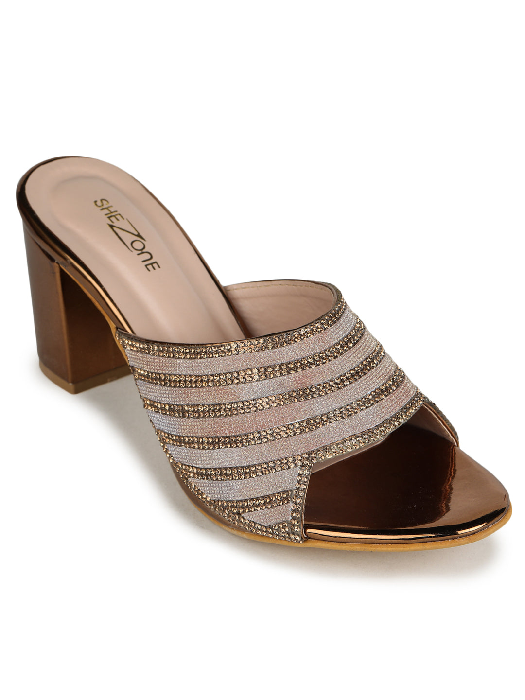 Shezone Copper Women Heels