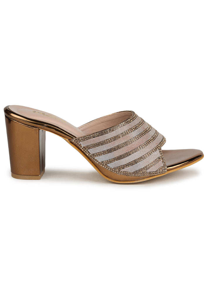 Shezone Copper Women Heels