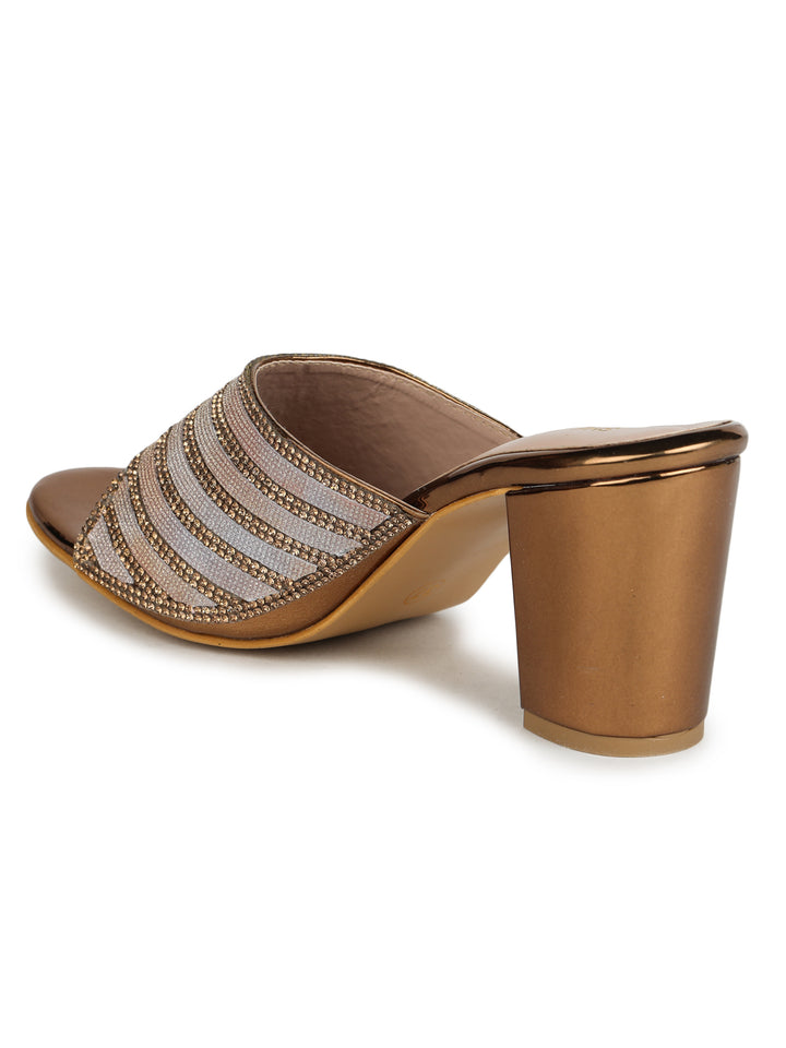 Shezone Copper Women Heels