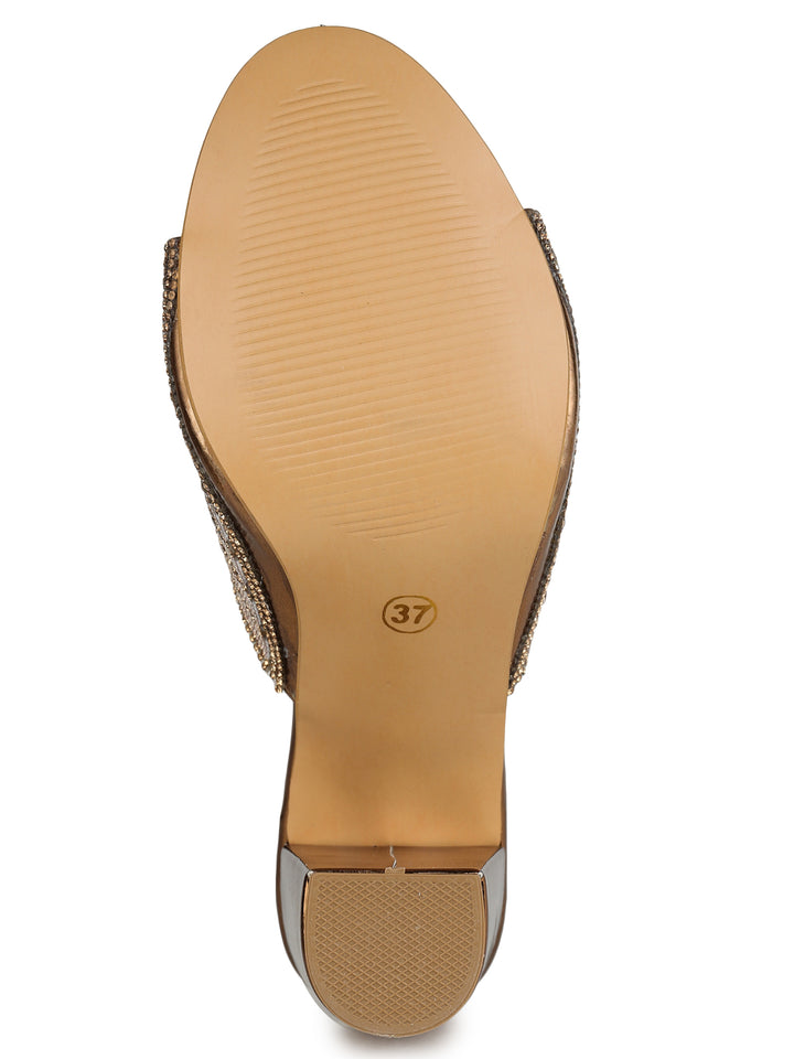 Shezone Copper Women Heels