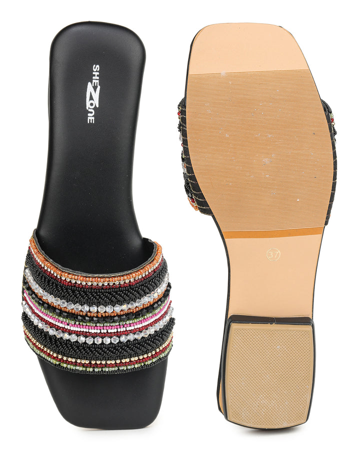 Shezone Black Women Flats