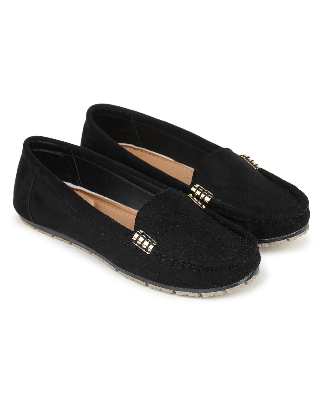 Shezone Women Black Loafers