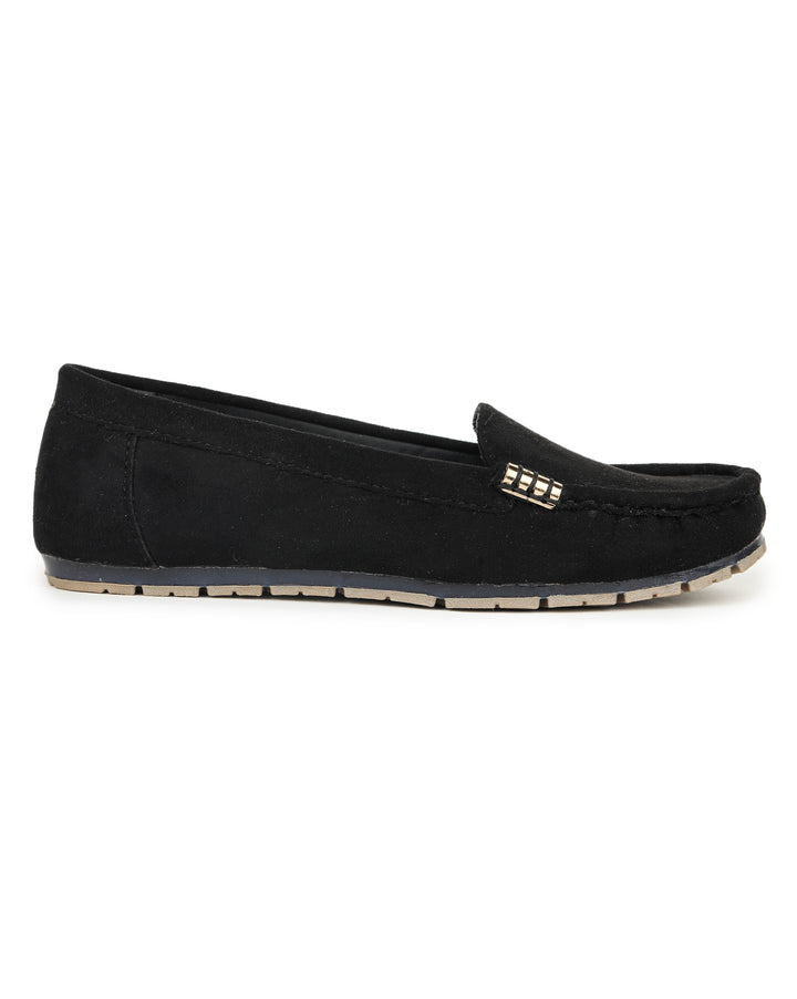 Shezone Women Black Loafers