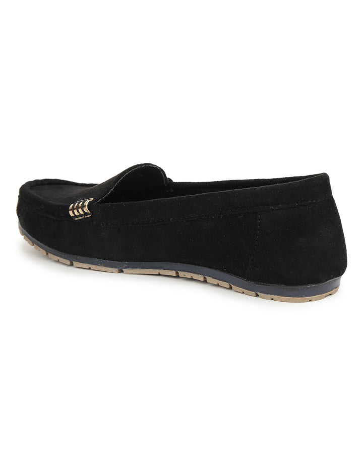 Shezone Women Black Loafers