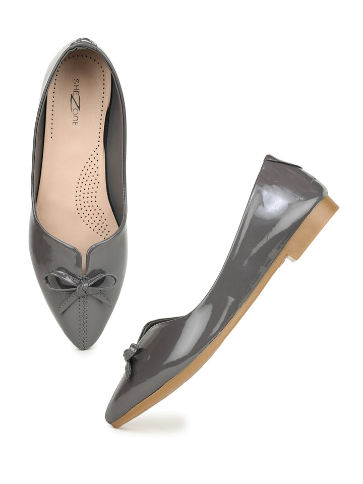 Shezone Grey Women Flats