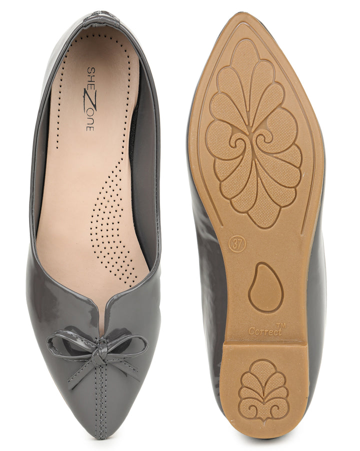 Shezone Grey Women Flats