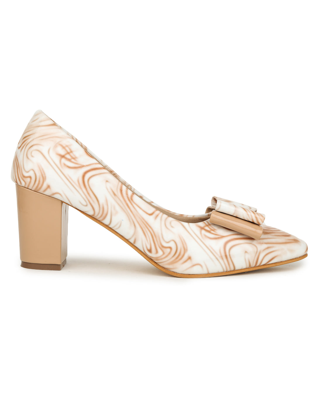 Shezone Beige Women Heels