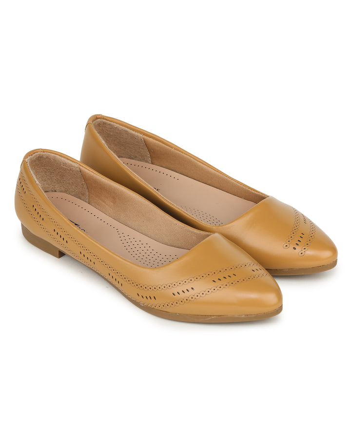 Shezone Beige Women Flats