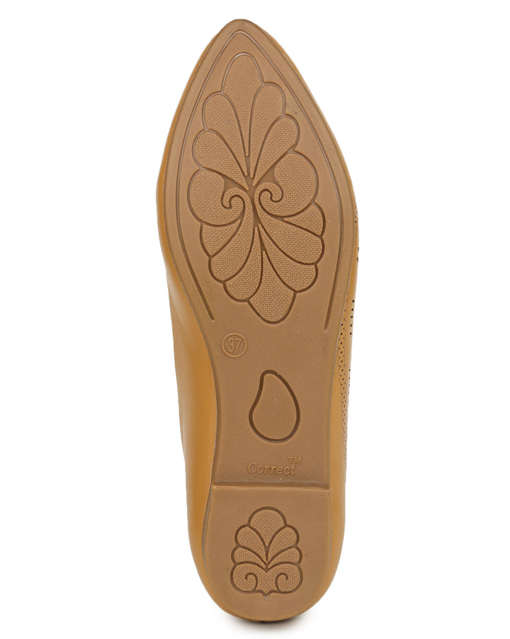 Shezone Beige Women Flats