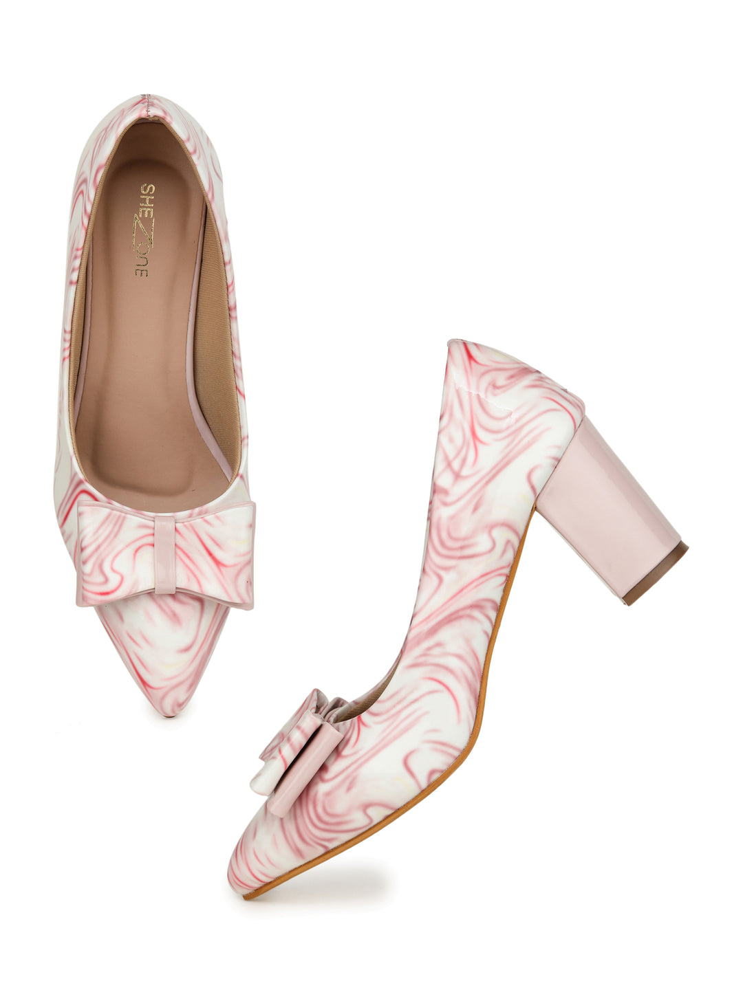 Shezone Pink Women Heels