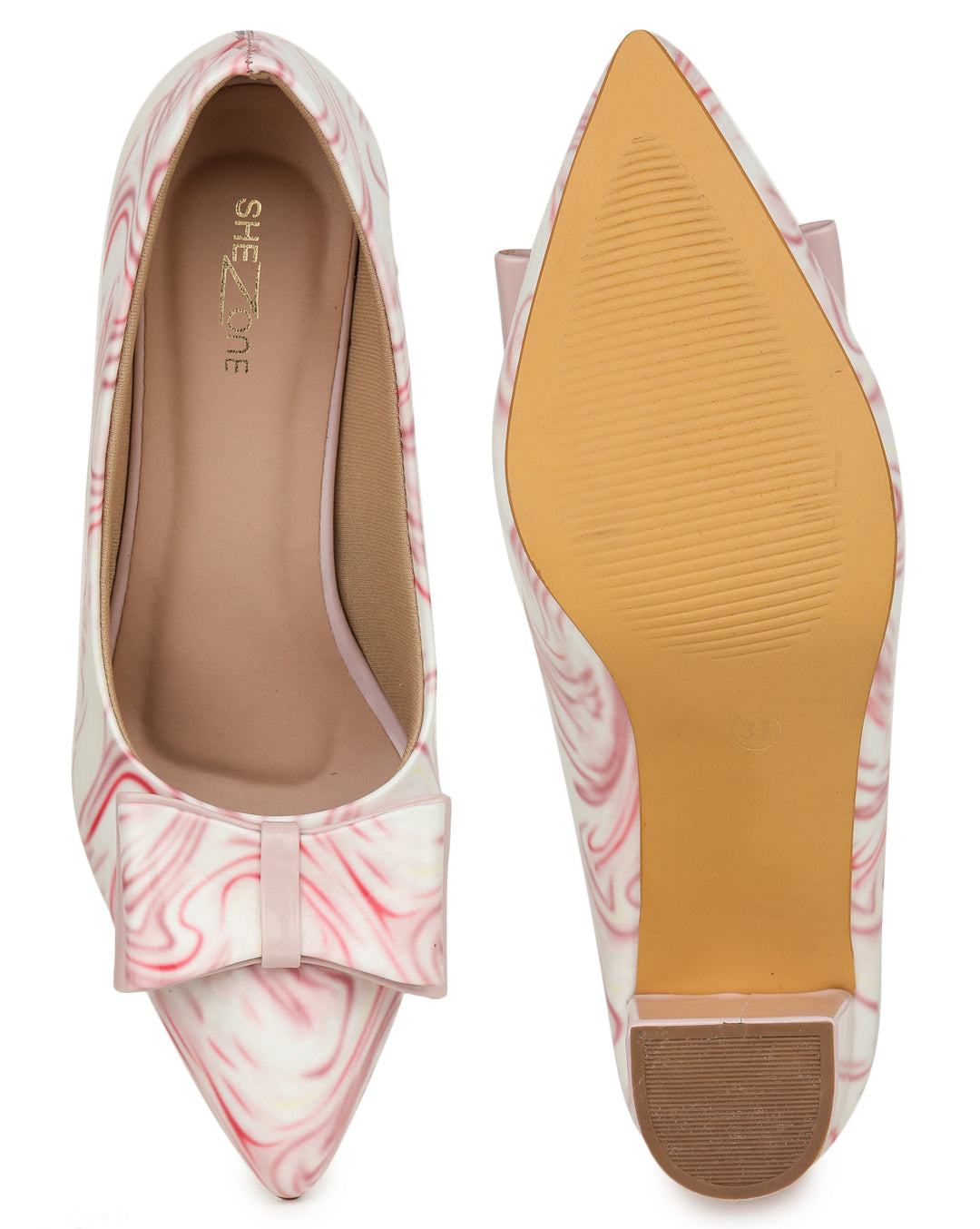 Shezone Pink Women Heels