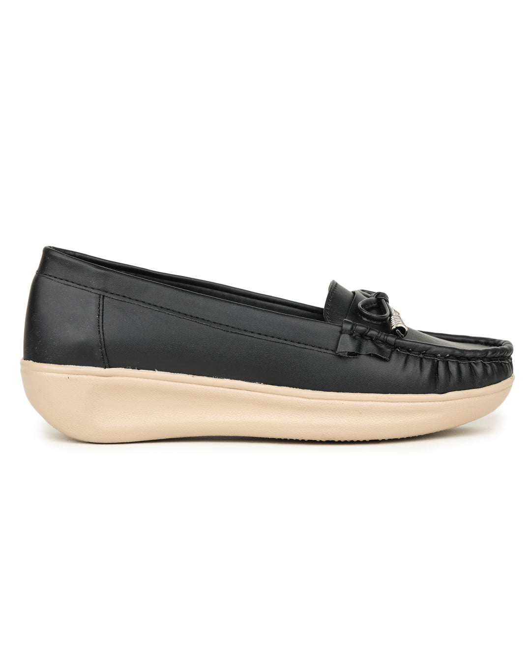 Shezone Women Black Loafers