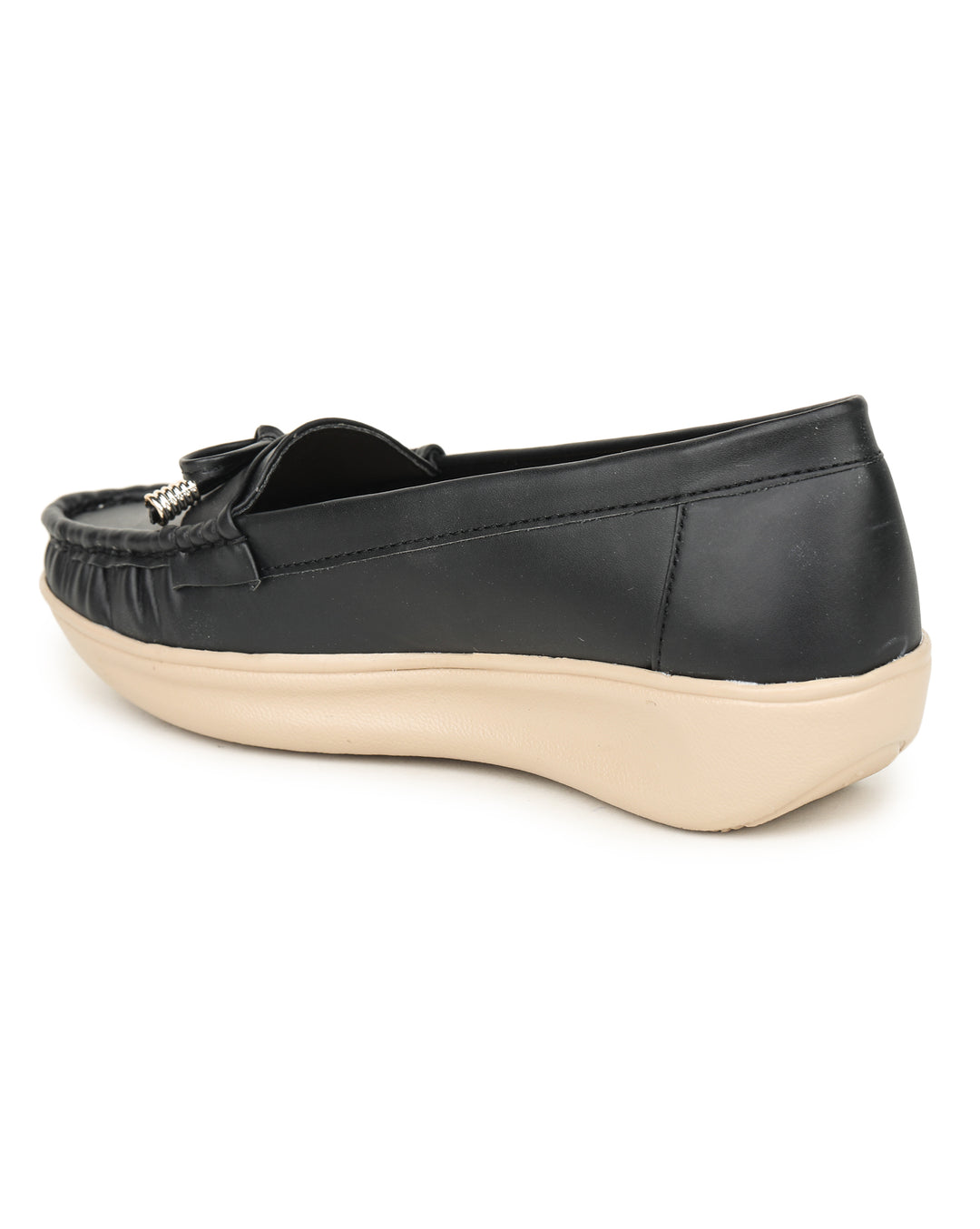 Shezone Women Black Loafers
