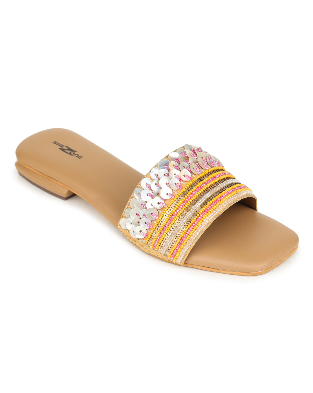 Shezone Beige Women Flats
