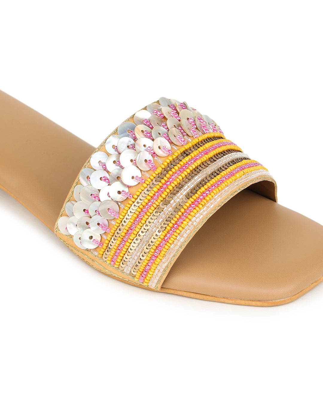 Shezone Beige Women Flats