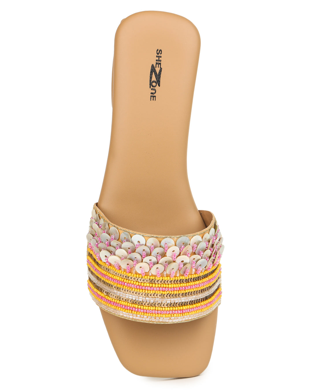 Shezone Beige Women Flats