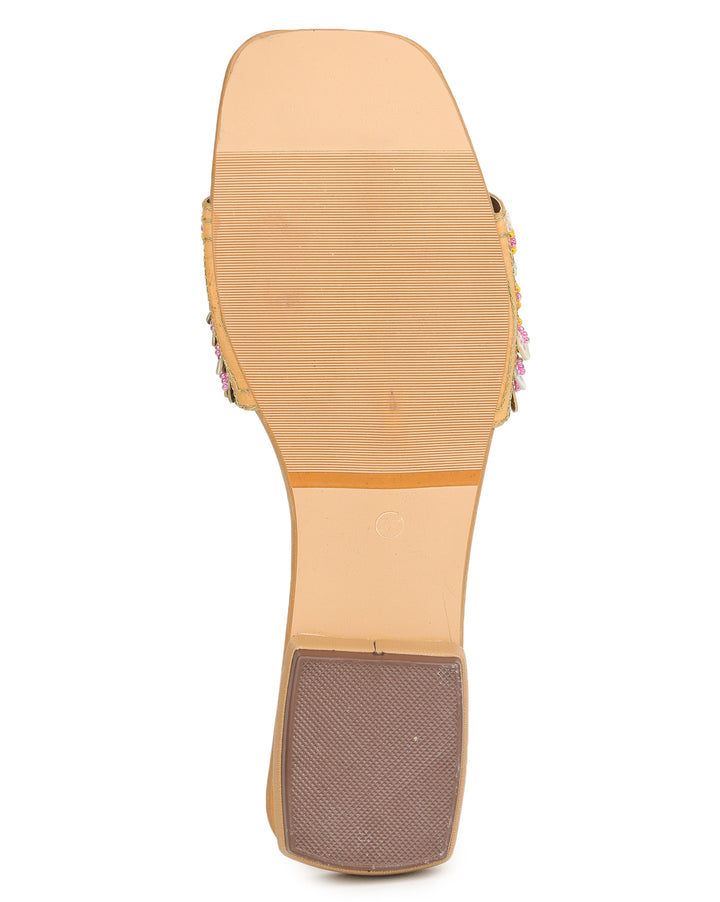 Shezone Beige Women Flats