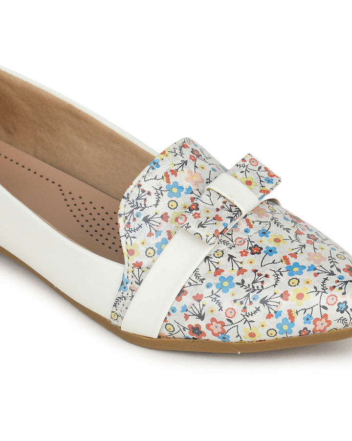 Shezone White Women Flats