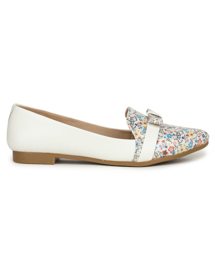Shezone White Women Flats