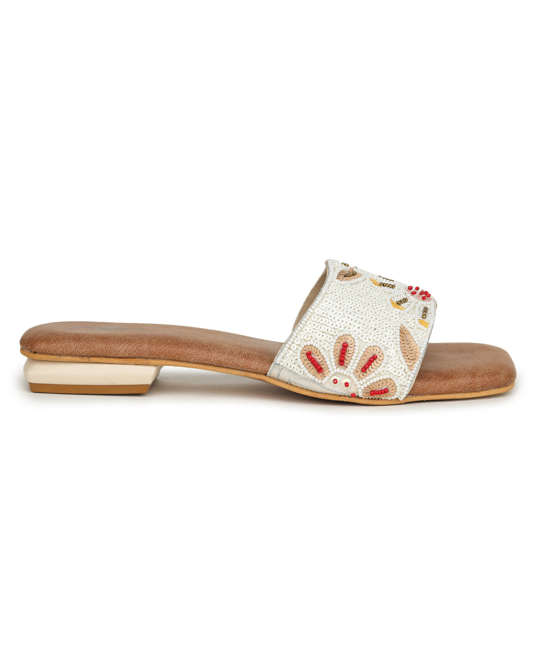 Shezone Cream Women Flats