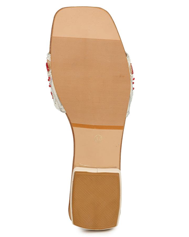 Shezone Cream Women Flats