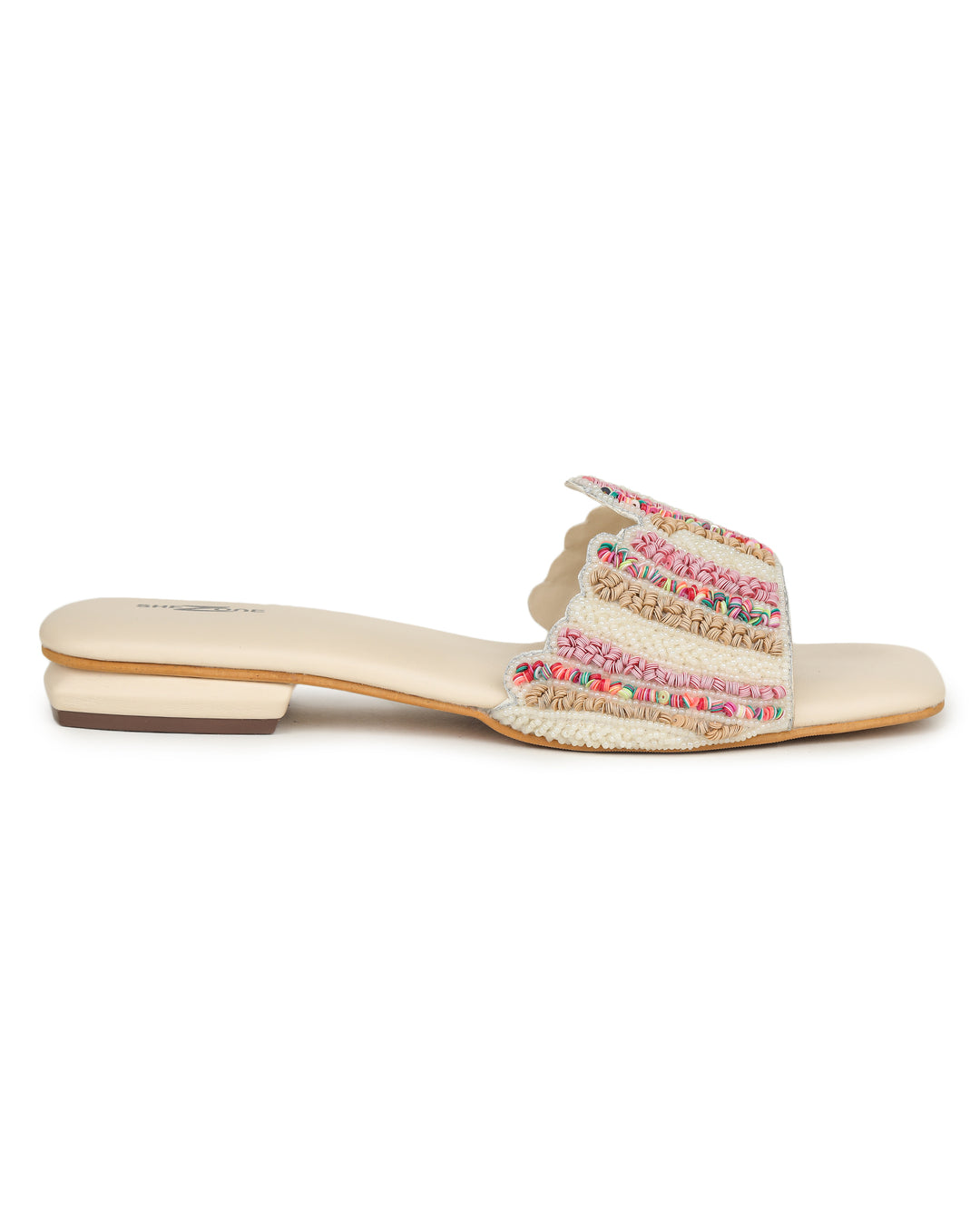 Shezone Cream Women Flats