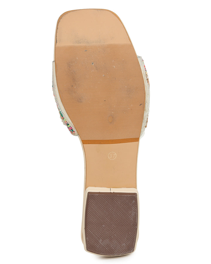 Shezone Cream Women Flats