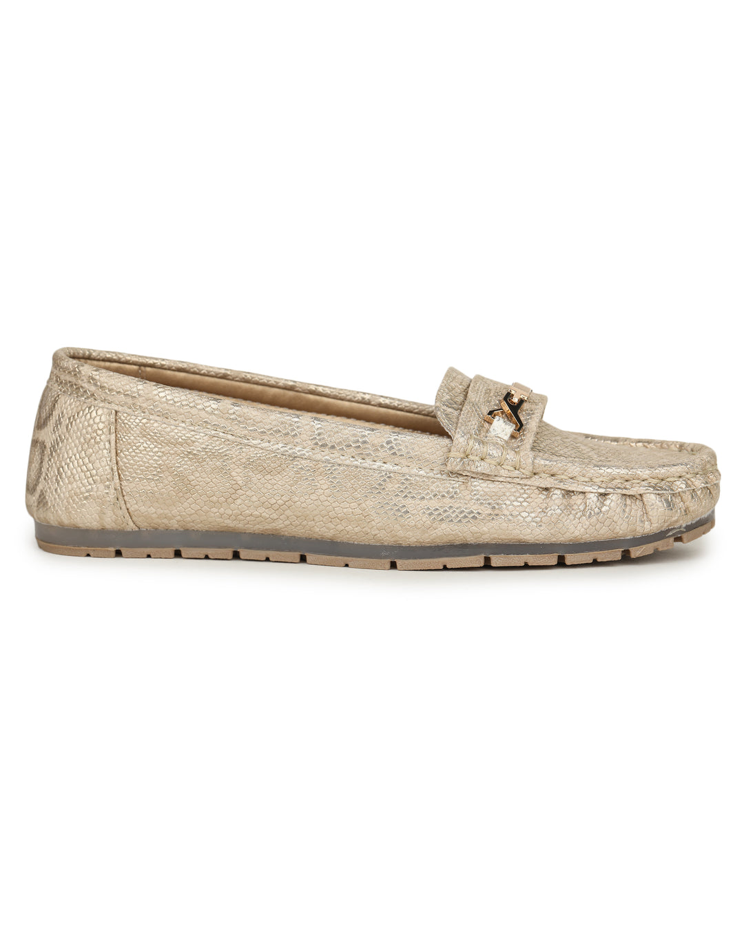 Shezone Women Golden Loafers