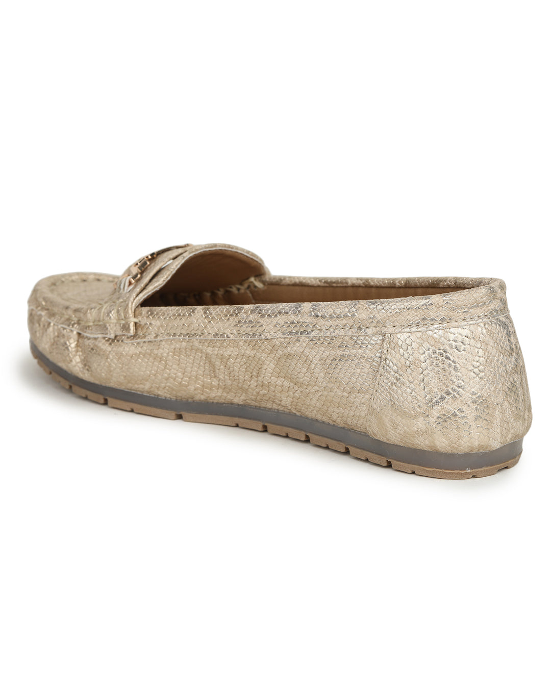 Shezone Women Golden Loafers