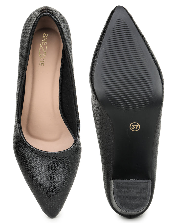 Shezone Black Women Heels