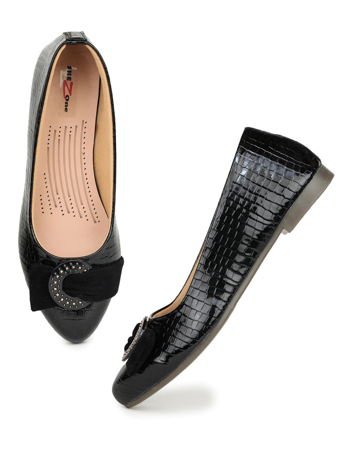 Shezone Black Women Flats
