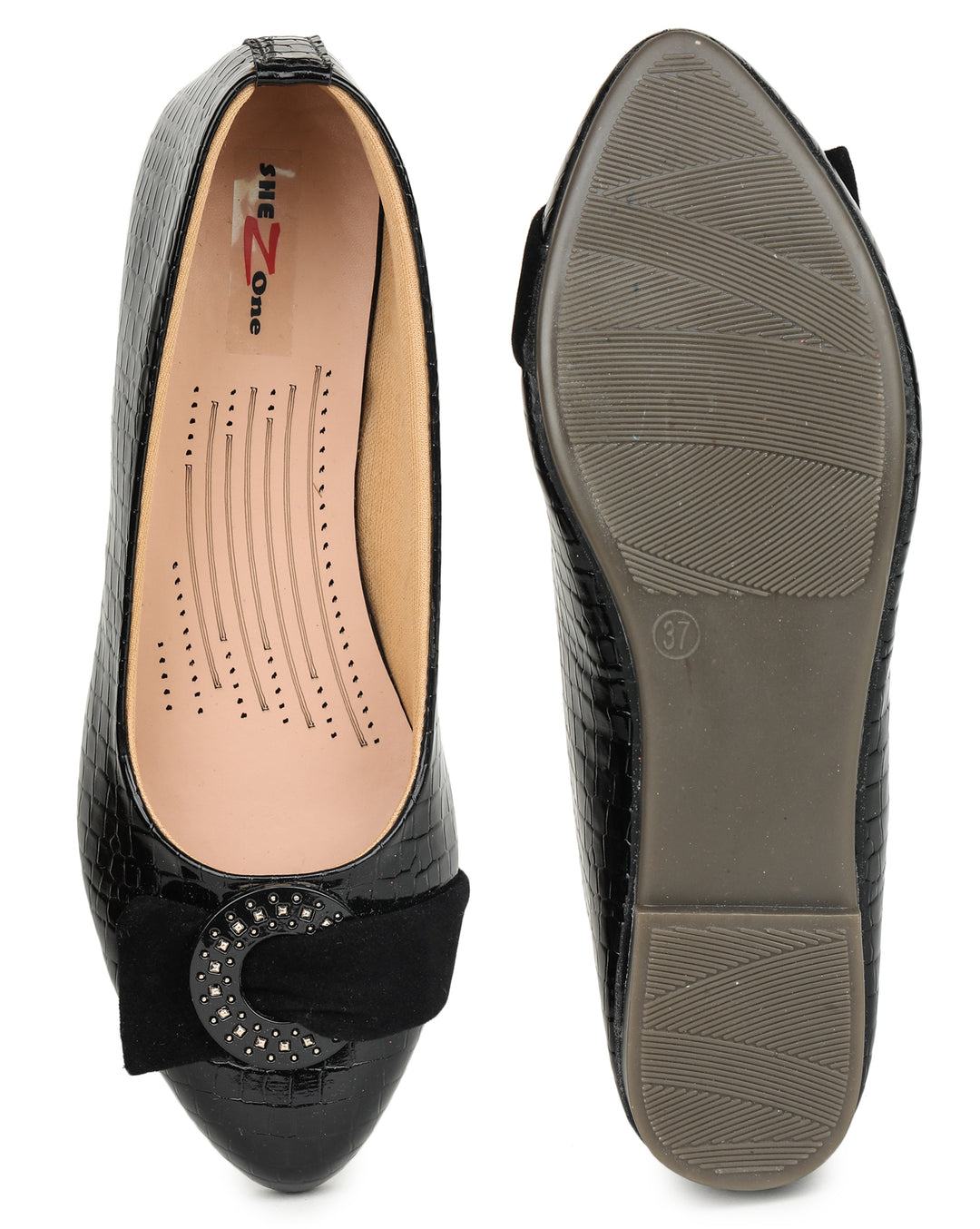 Shezone Black Women Flats