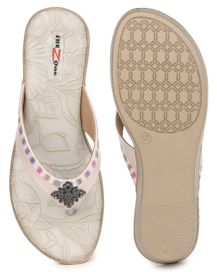 Shezone Pink Women Heels