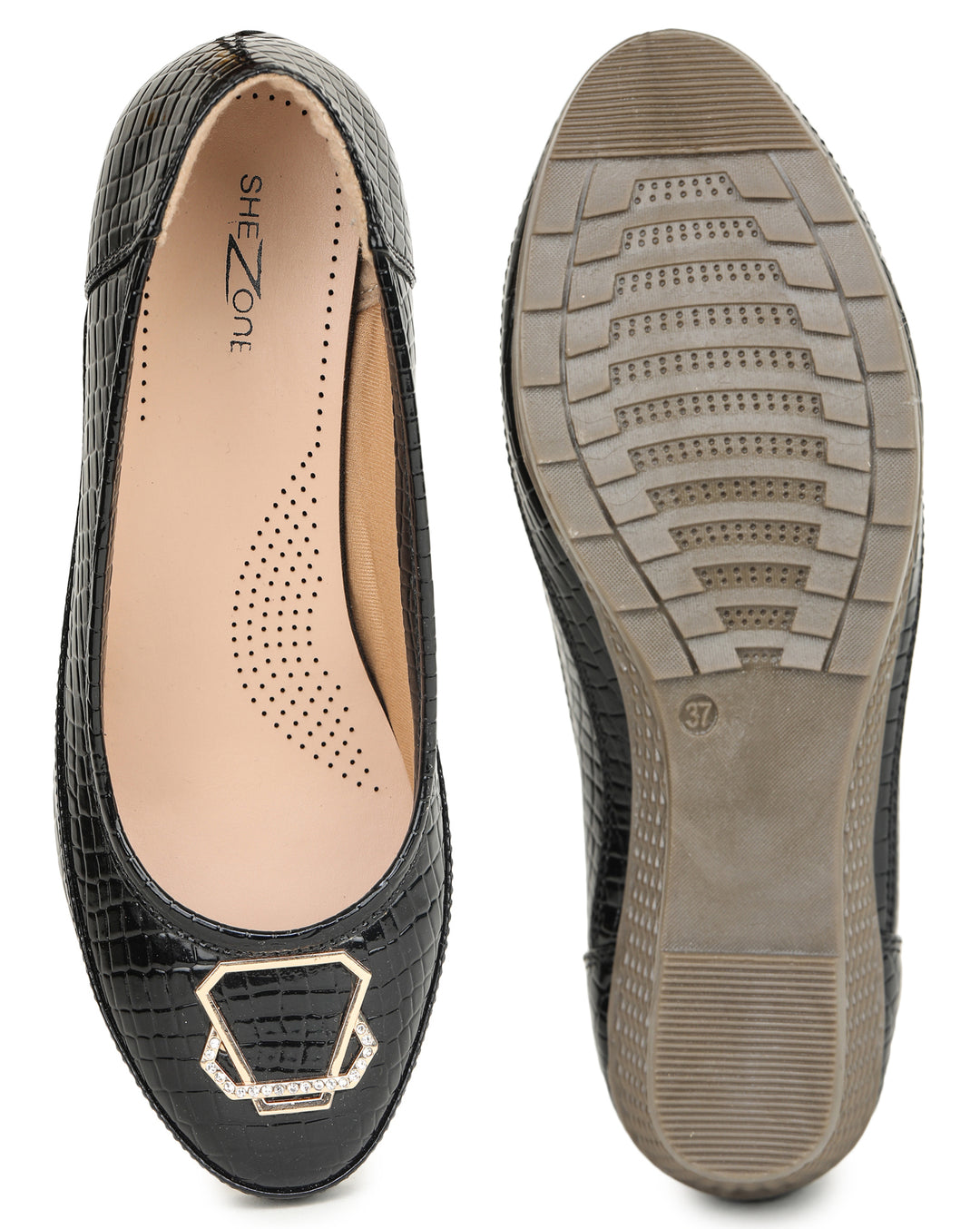 Shezone Black Women Flats