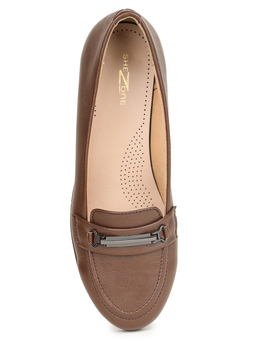 Shezone Brown Women Flats