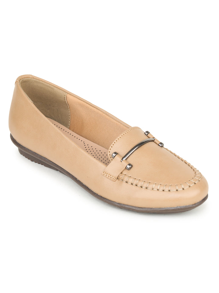 Shezone Beige Women Flats