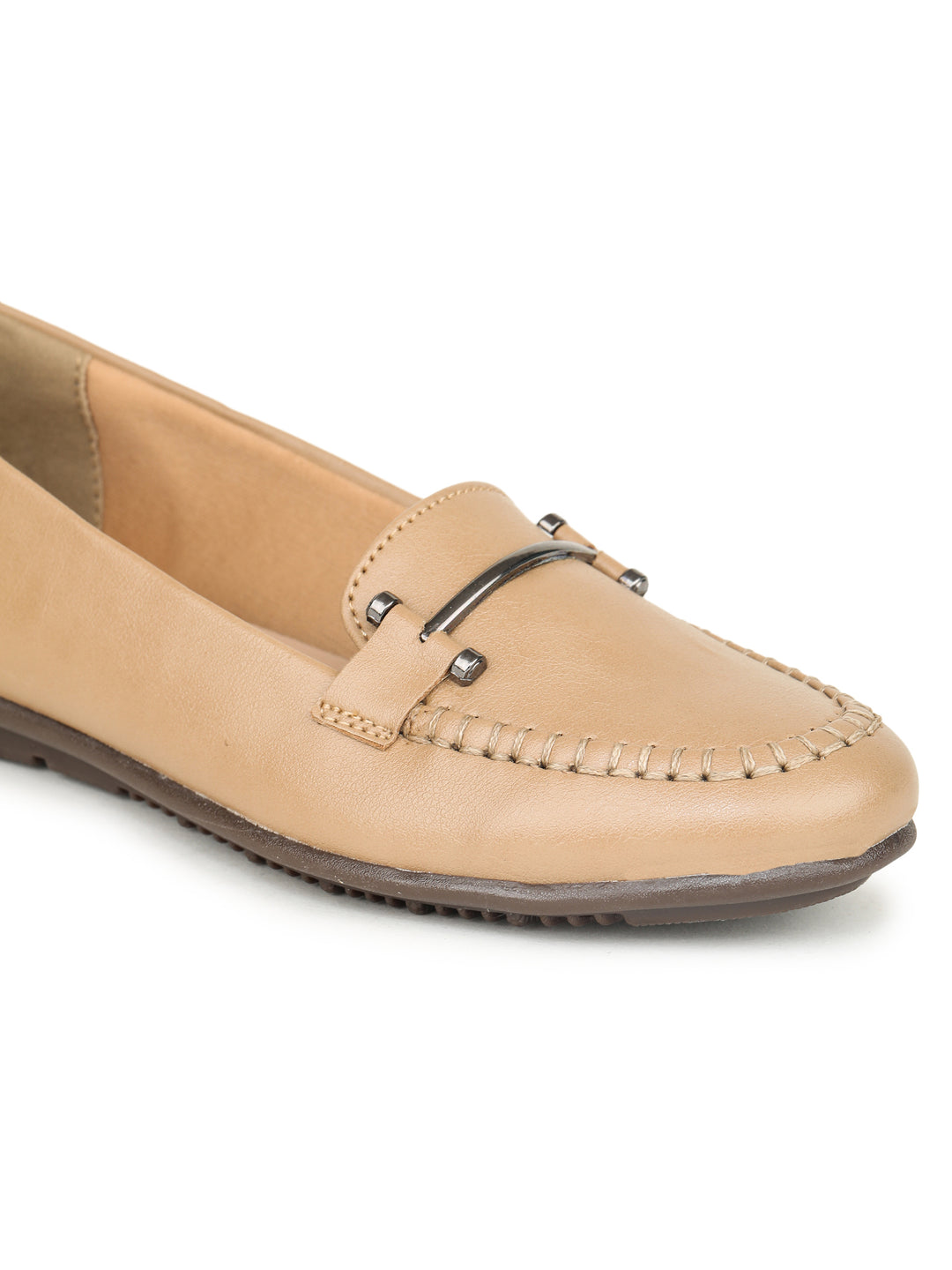 Shezone Beige Women Flats