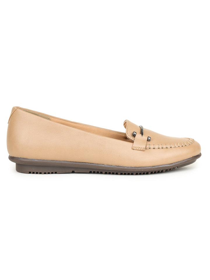 Shezone Beige Women Flats