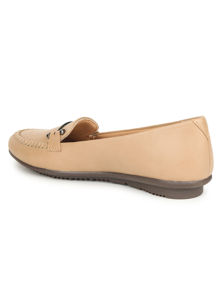 Shezone Beige Women Flats