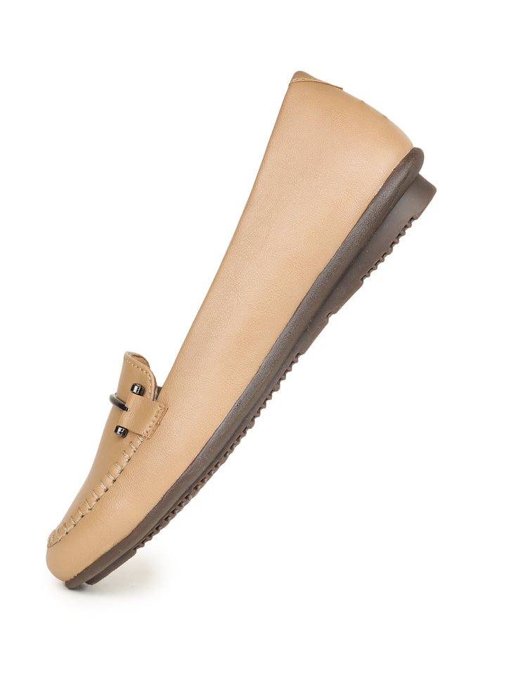 Shezone Beige Women Flats