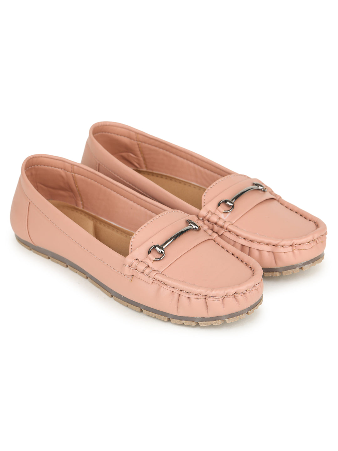 Shezone Women Peach Loafers