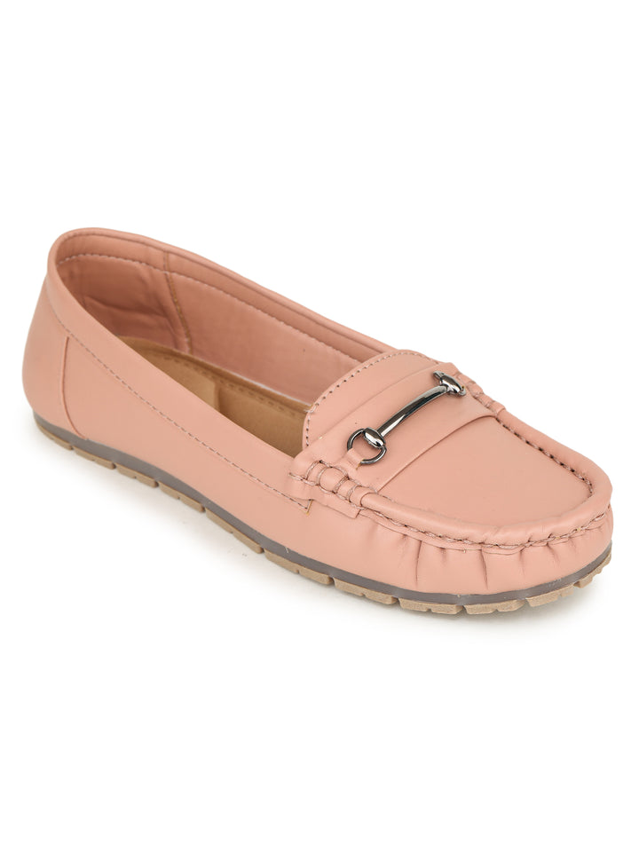 Shezone Women Peach Loafers