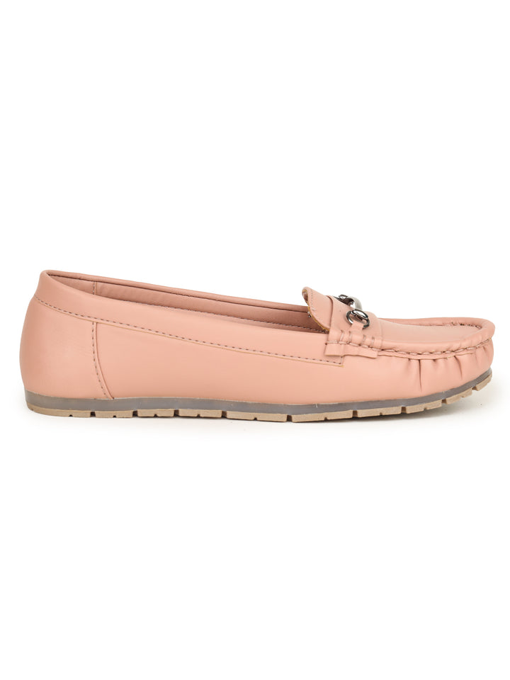Shezone Women Peach Loafers