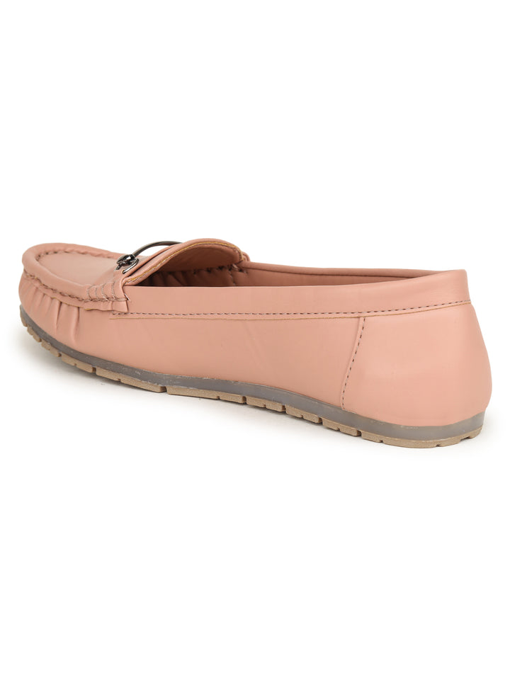 Shezone Women Peach Loafers