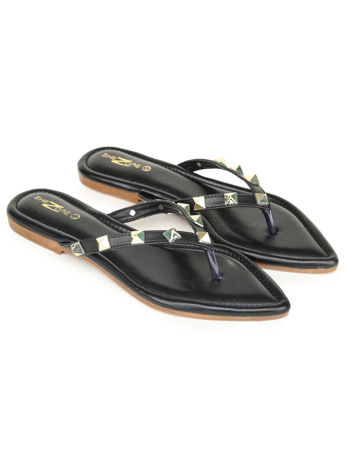 Shezone Black Women Flats