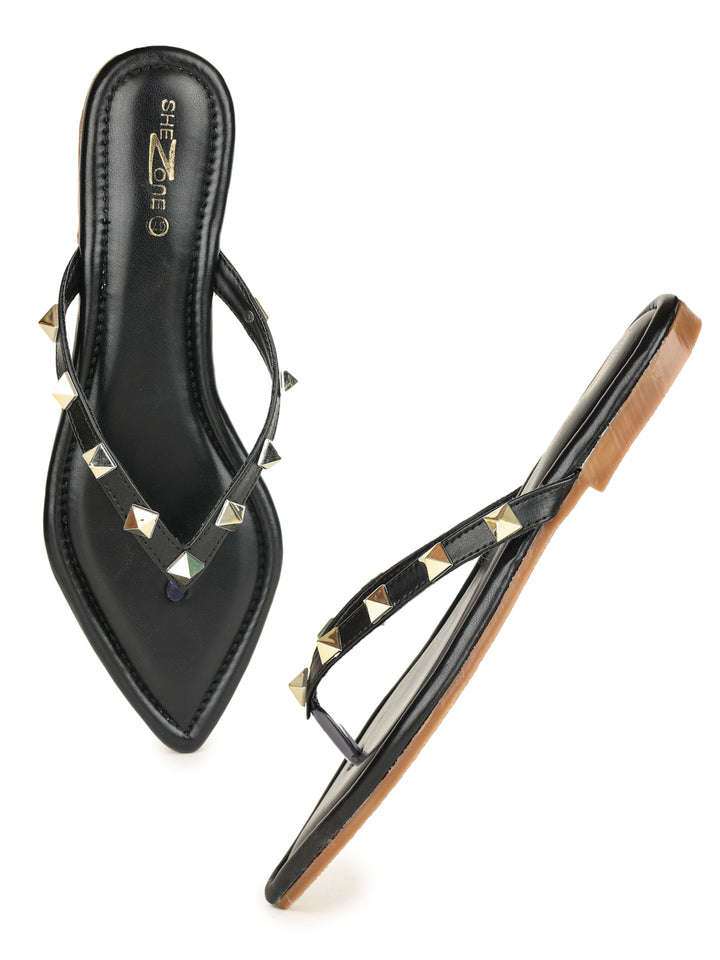 Shezone Black Women Flats