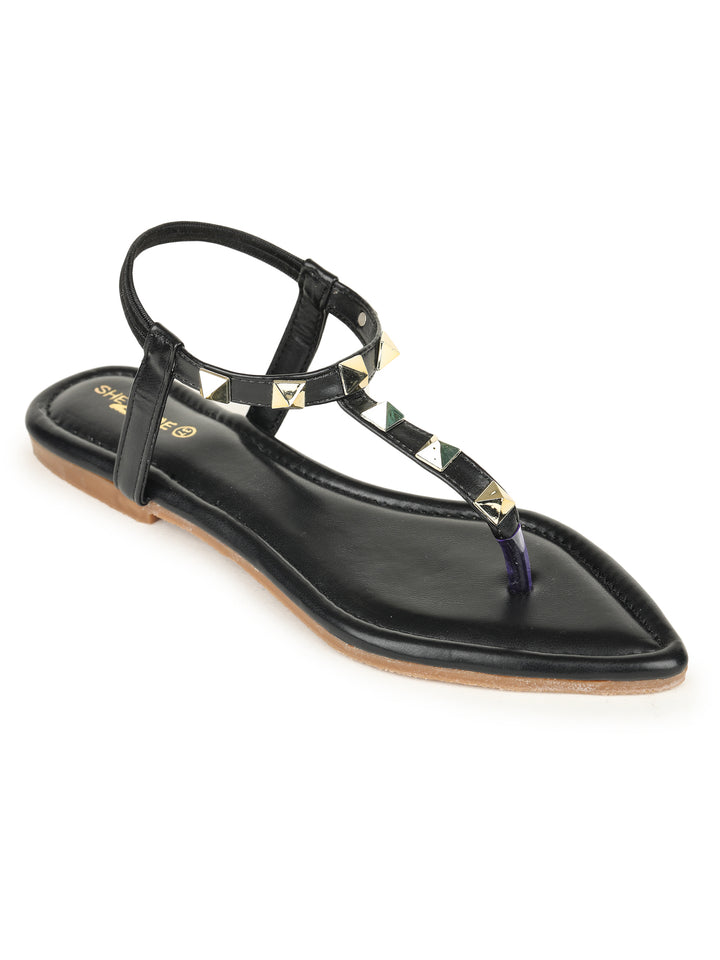 Shezone Black Women Flats