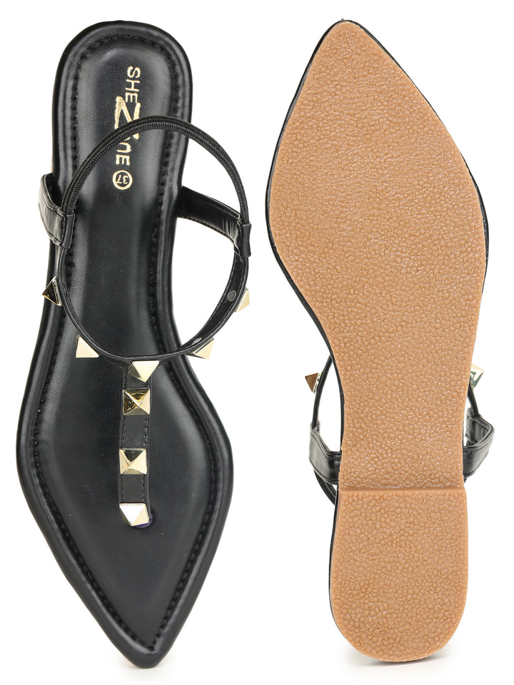 Shezone Black Women Flats