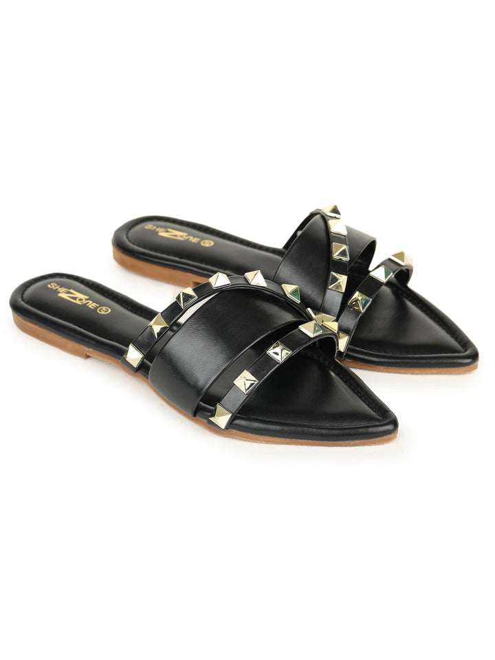 Shezone Black Women Flats