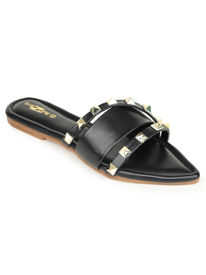 Shezone Black Women Flats